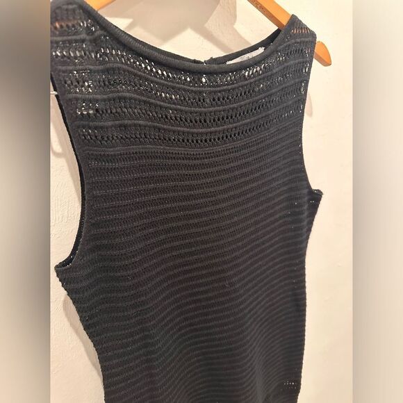 Tommy Bahama Black Mini Dress Size S Sheath Linen - Picture 3 of 10